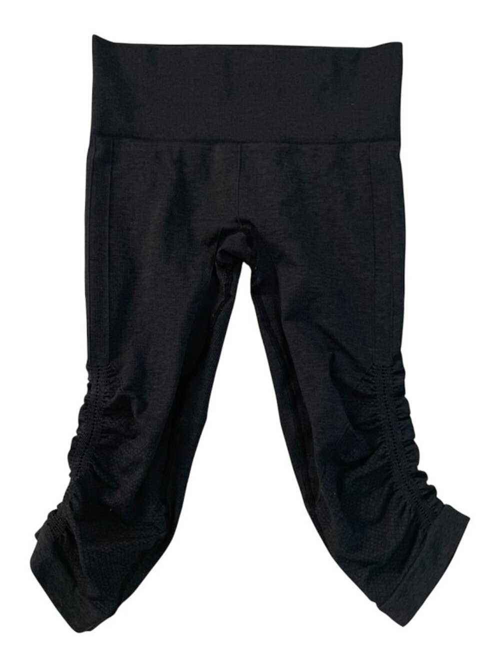Lululemon Women size 4 Charcoal Ebb To Street Crop 21" Leggings Ruched Yoga - Picture 3 of 9